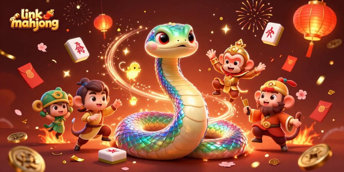 Join the excitement with link mahjong as you spin through a vibrant 3D casino realm filled with colorful features!