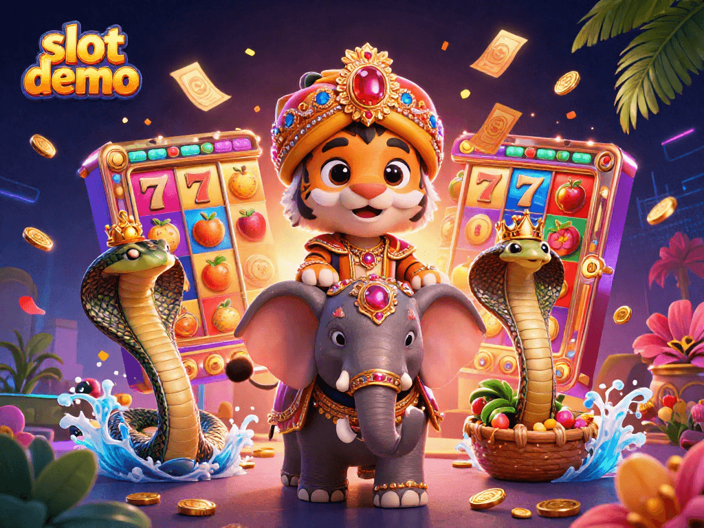 Experience thrilling slot demo visuals with silk-smooth animations of vibrant casino elements.