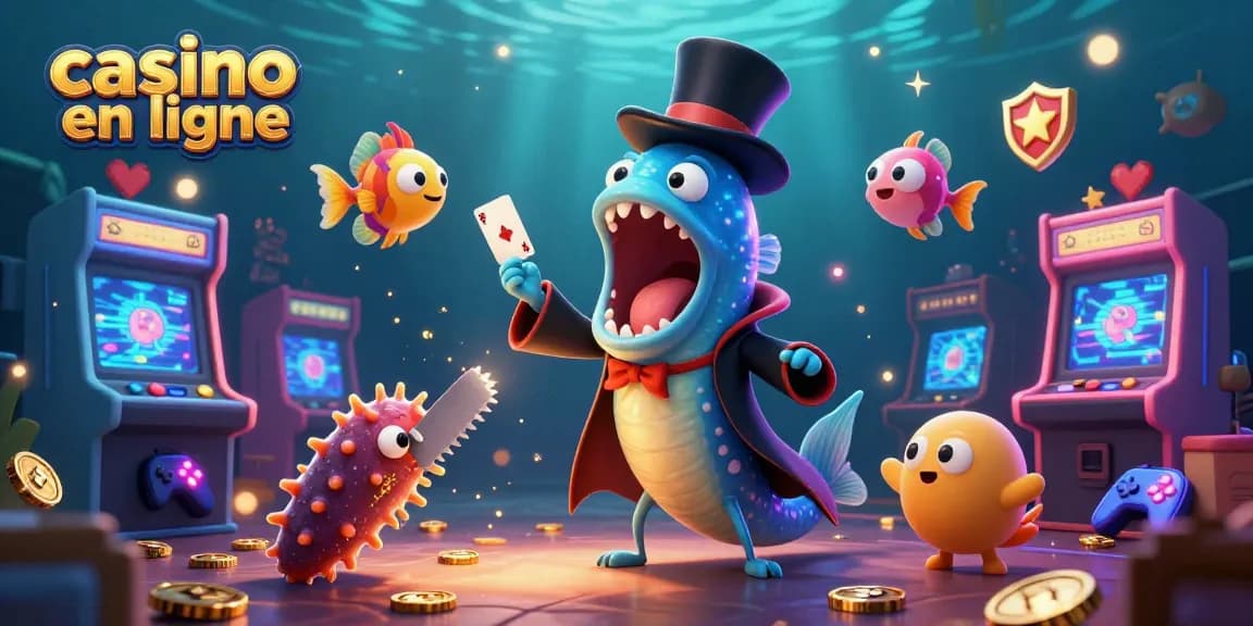 Jouez au casino en ligne avec un poisson-lanterne et une anguille gulper en spectacle magique.