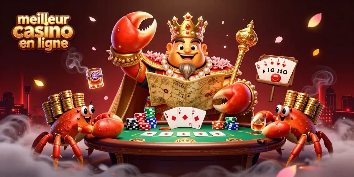 Visitez le meilleur casino en ligne et découvrez des machines à sous excitantes avec un crabe doré.