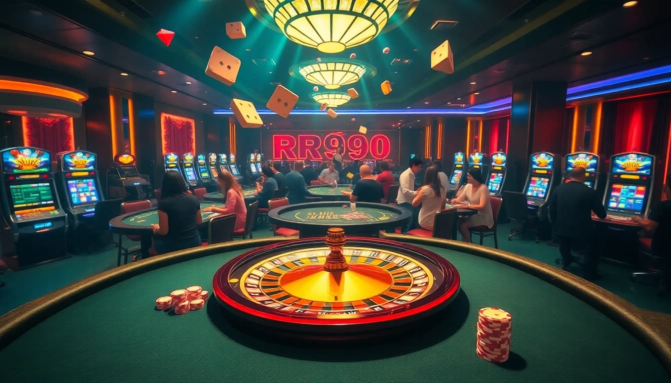 Experience the excitement of RR99 casino with vibrant tables and thrilling gameplay.
