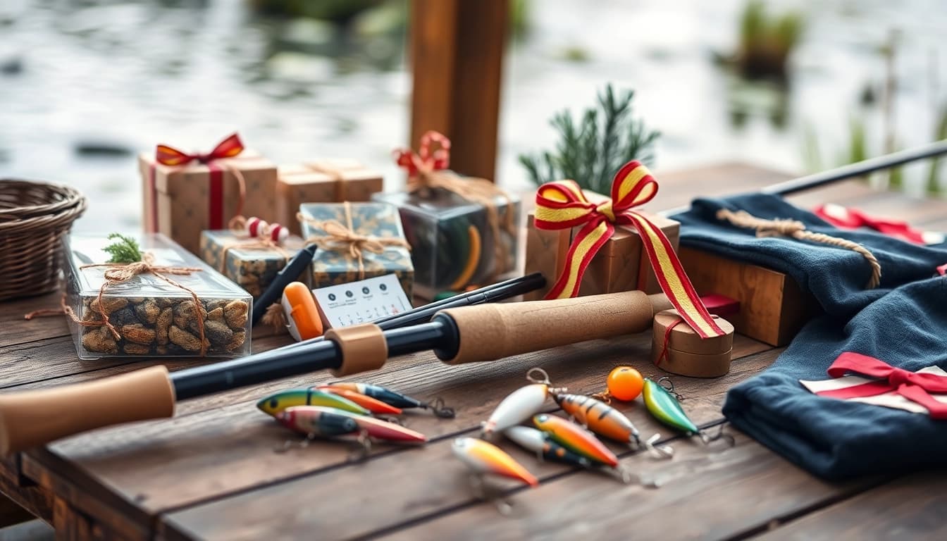 Discover thoughtful fishing gifts beautifully displayed with vibrant colors and natural lighting.