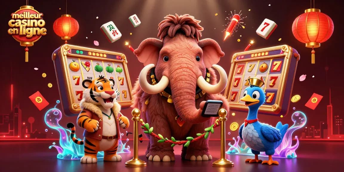 Vivez l'excitation du meilleur casino en ligne avec un mammouth bouncer et des éléments de jeu dynamiques