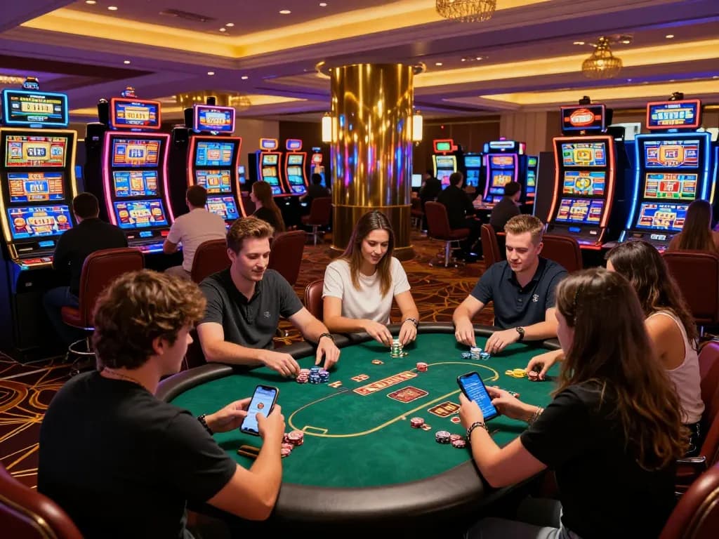 Experience the thrill of MM88's latest offerings with vibrant games on the casino floor.