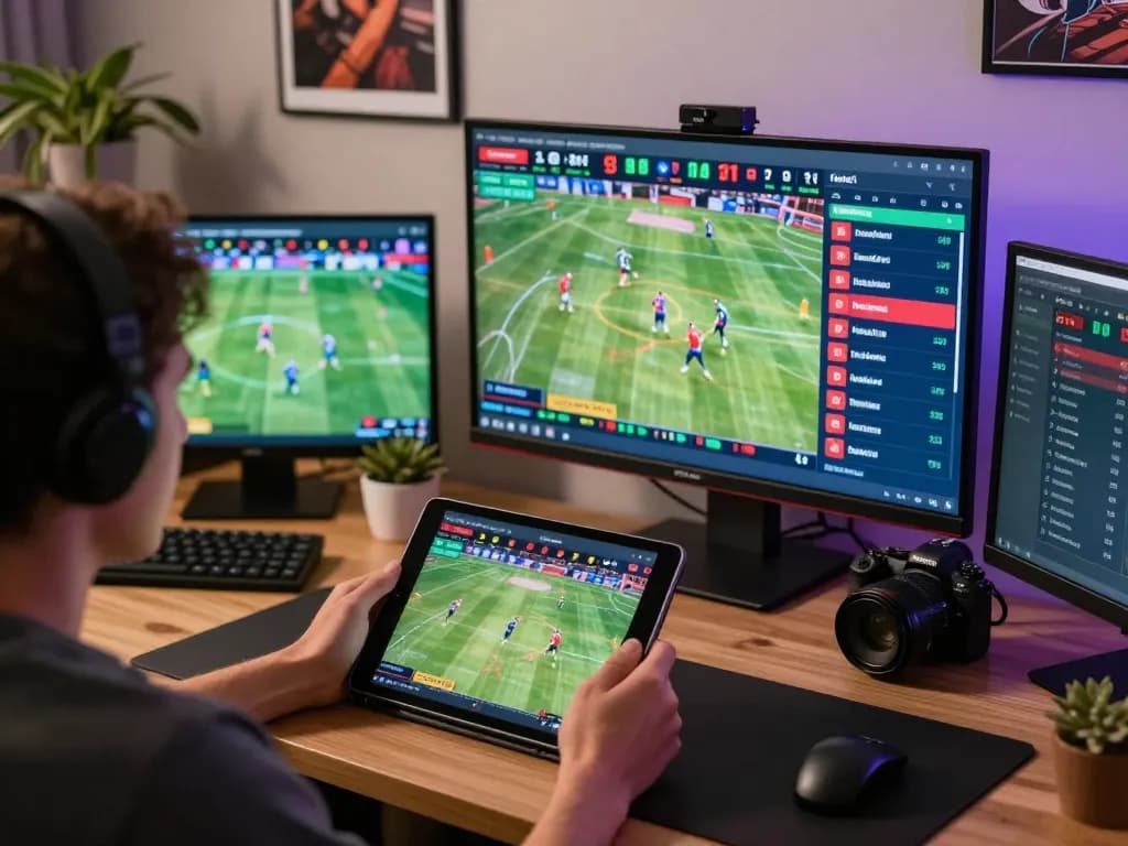 Using fabet's platform to enjoy live sports betting from a cozy home office.