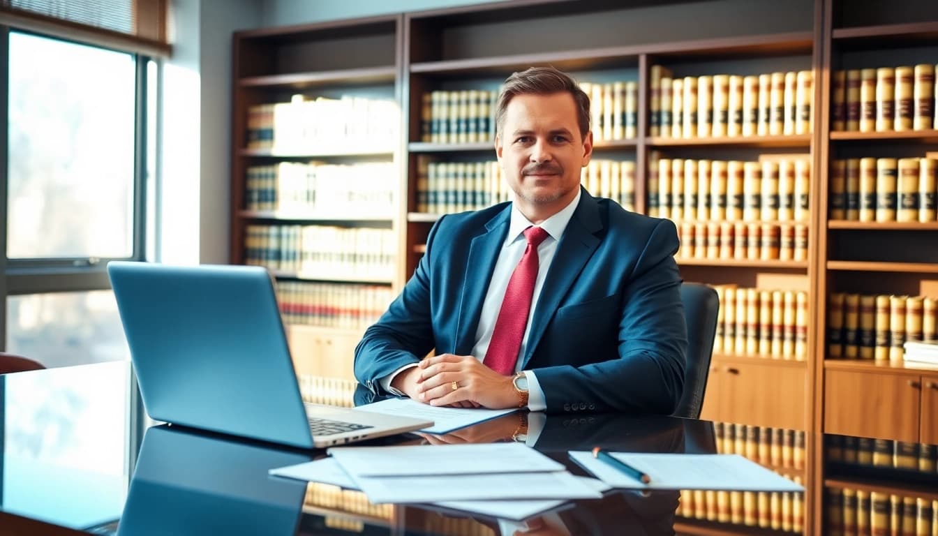 Orlando Personal Injury Lawyer consulting with clients in a professional office.