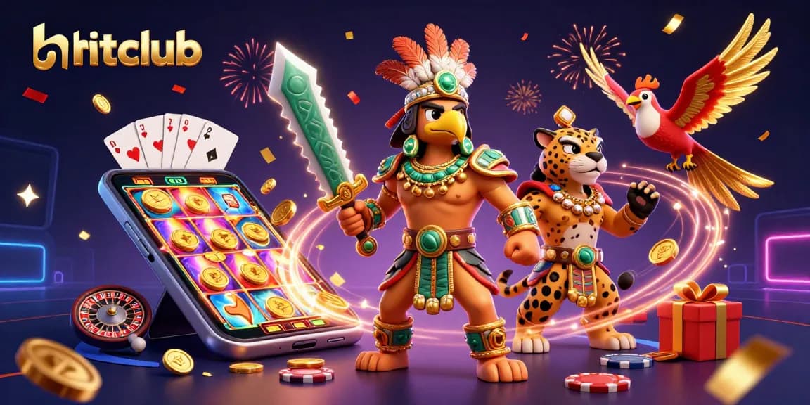 Engage with hitclub's exciting gaming world featuring vivid slot games and dynamic characters.