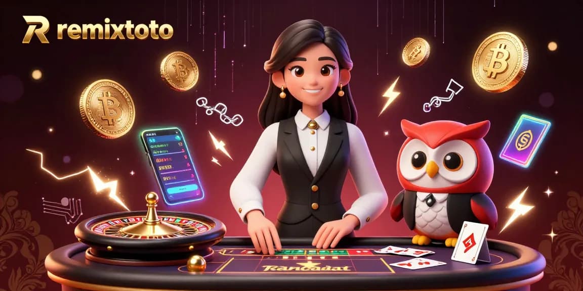 Experience thrilling online gaming at remixtoto with vivid characters and vibrant casino elements.