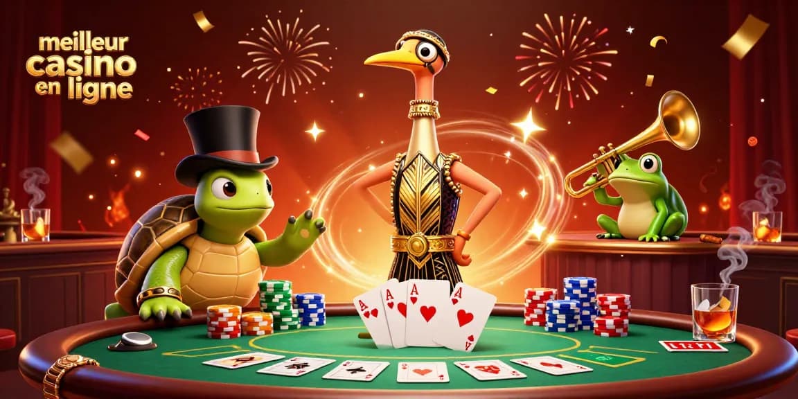 Jouer dans le meilleur casino en ligne avec des personnages colorés et des éléments de jeu dynamiques.
