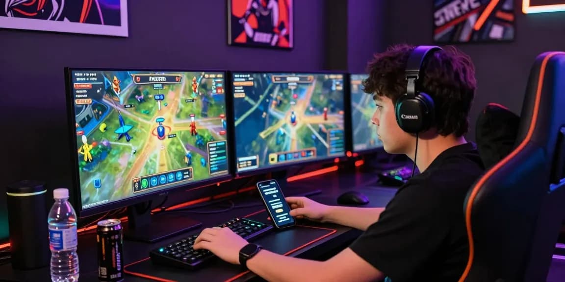 Aviator Pro crash game experience with vibrant gaming setup and player focus.
