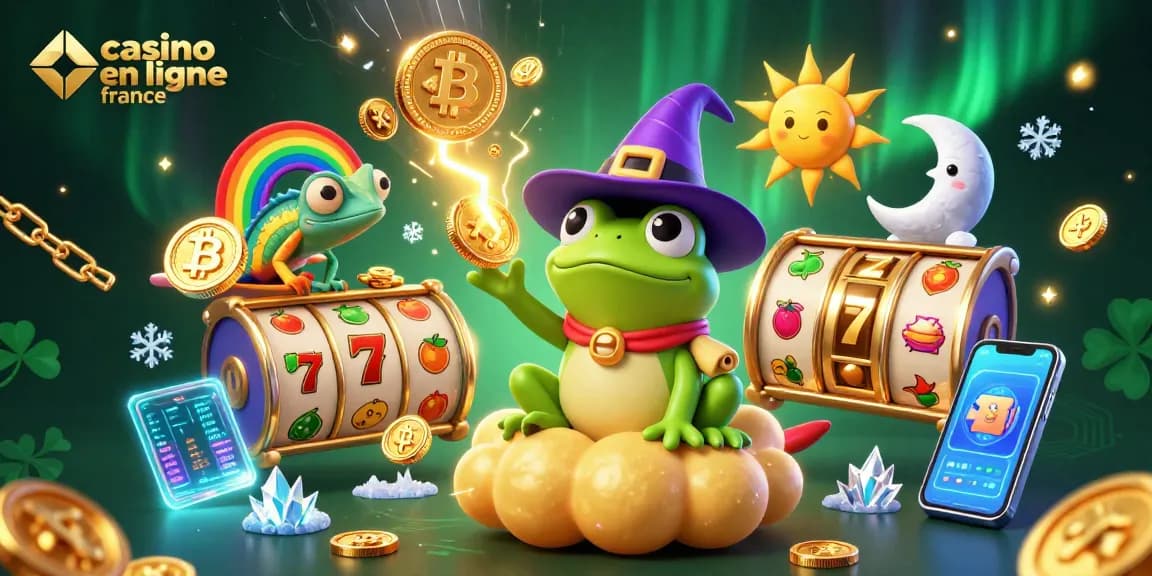 Gagnez avec le casino en ligne en France : l'illustration d'une magie de la chance.