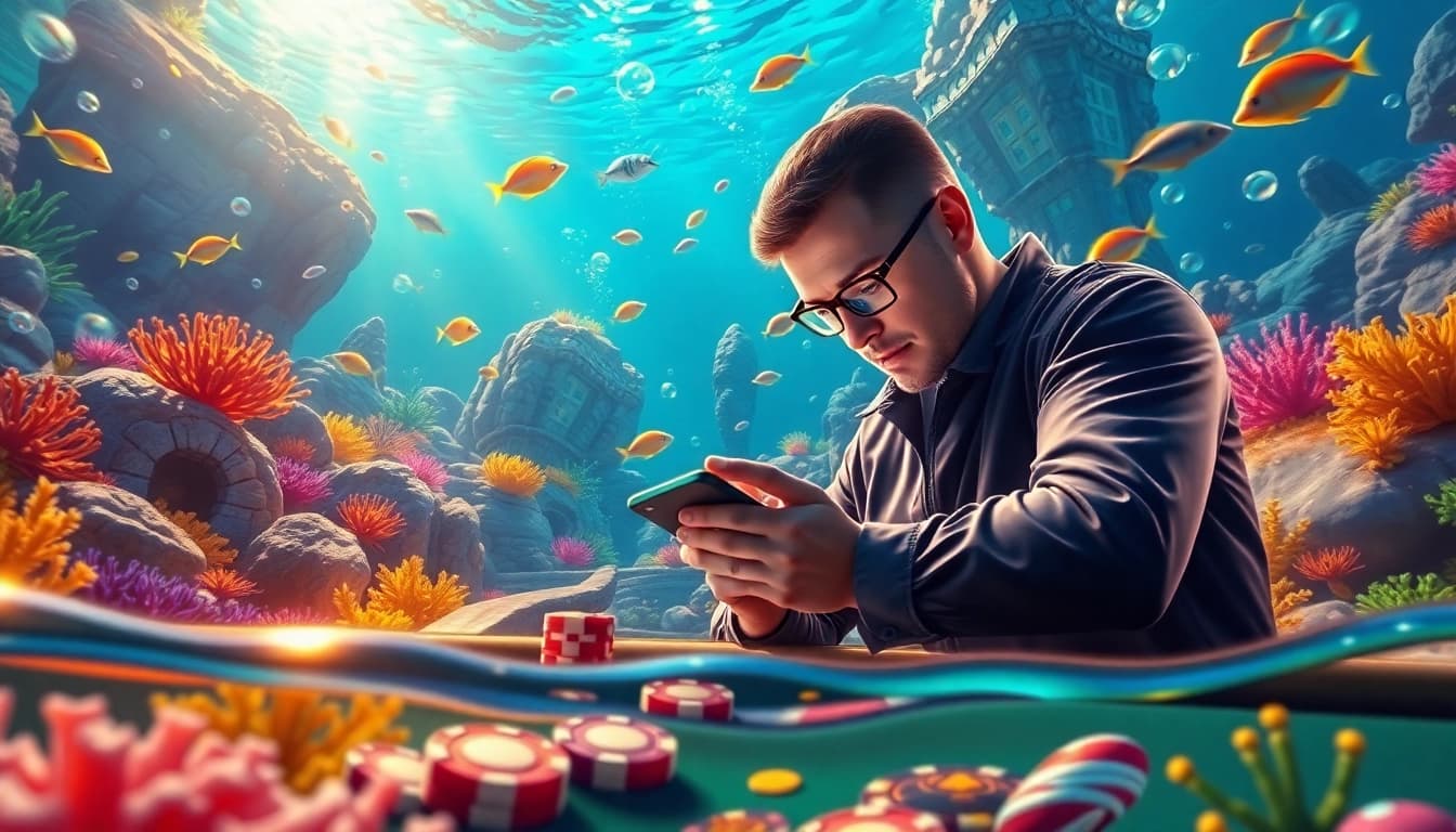 Experience the excitement of bắn cá đổi thưởng with vibrant underwater visuals showcasing thrilling gameplay and colorful fish.