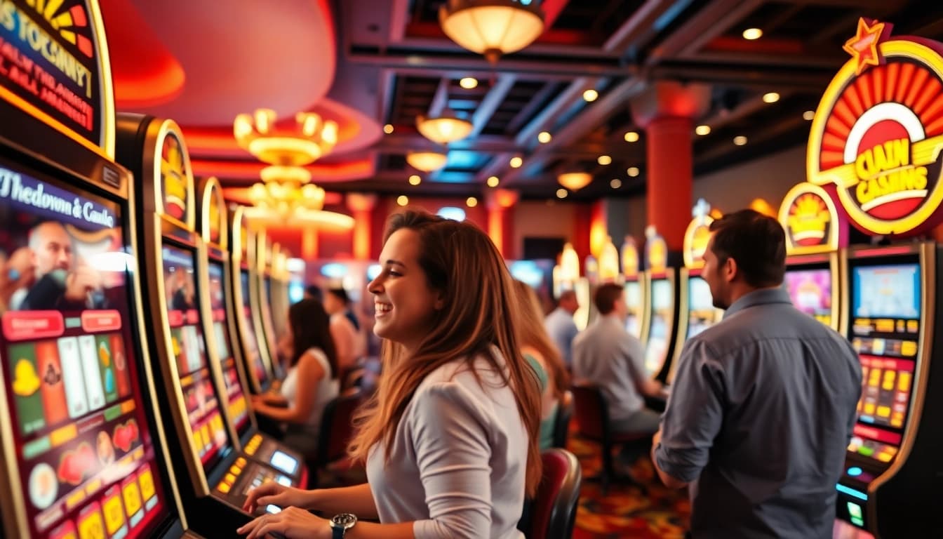 Spielen Sie online Casino mit Atmosphäre, Freude und Spannung an Spielautomaten.