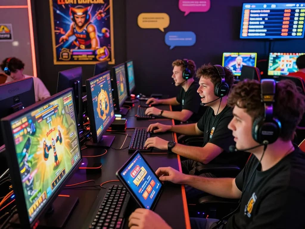 BANTAITOGEL : Situs Gacor Toto Slot Terbaik Dengan Agen Toto Togel Pasaran 4d Terlengkap in a vibrant online gaming environment with diverse players engaged in thrilling slots and Toto games.