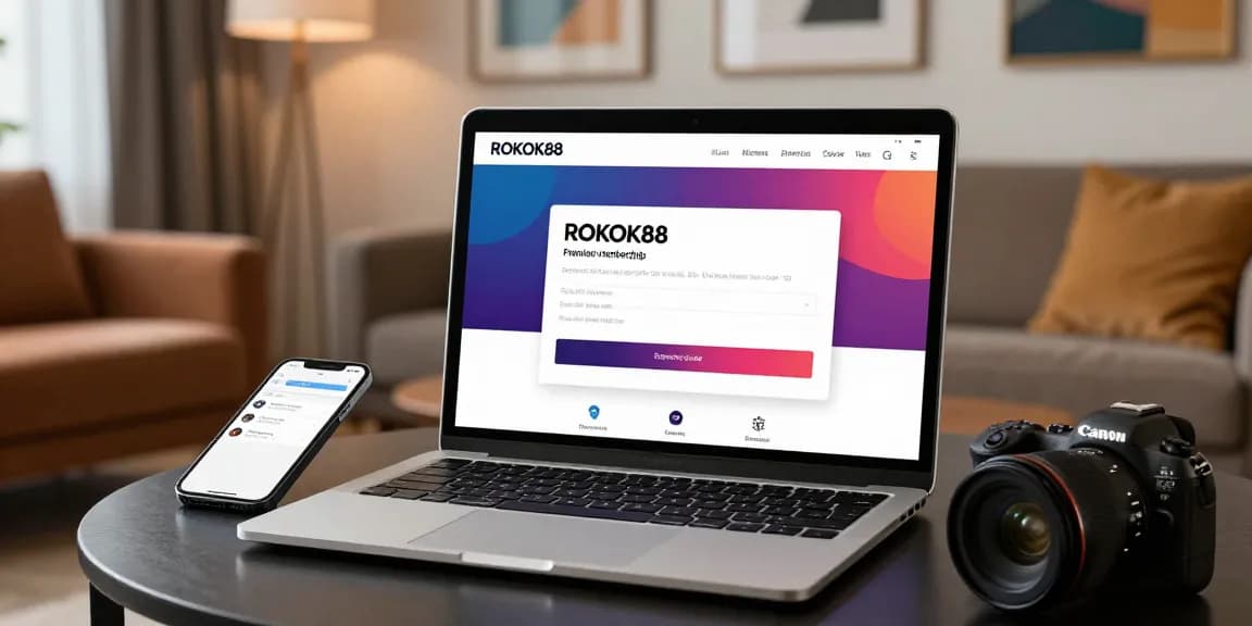 Accessing rokok 88 premium membership login in a modern, stylish setting