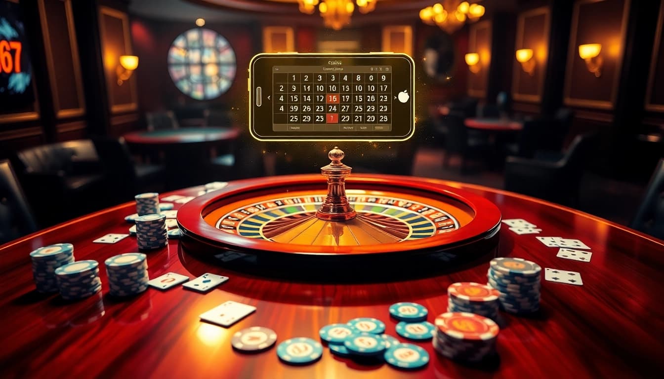 Experience thrilling betting action at OK365 with vibrant casino visuals and engaging gameplay.