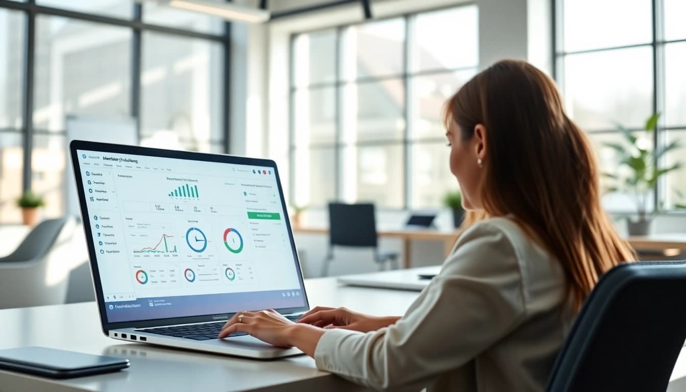 Showcase of a professional membership software interface for efficient management.