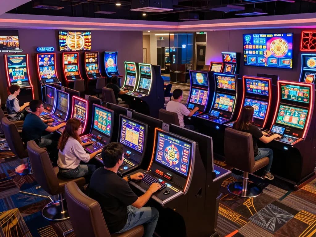 Engaging online gaming experience at thabet with players actively betting in a dynamic digital casino.