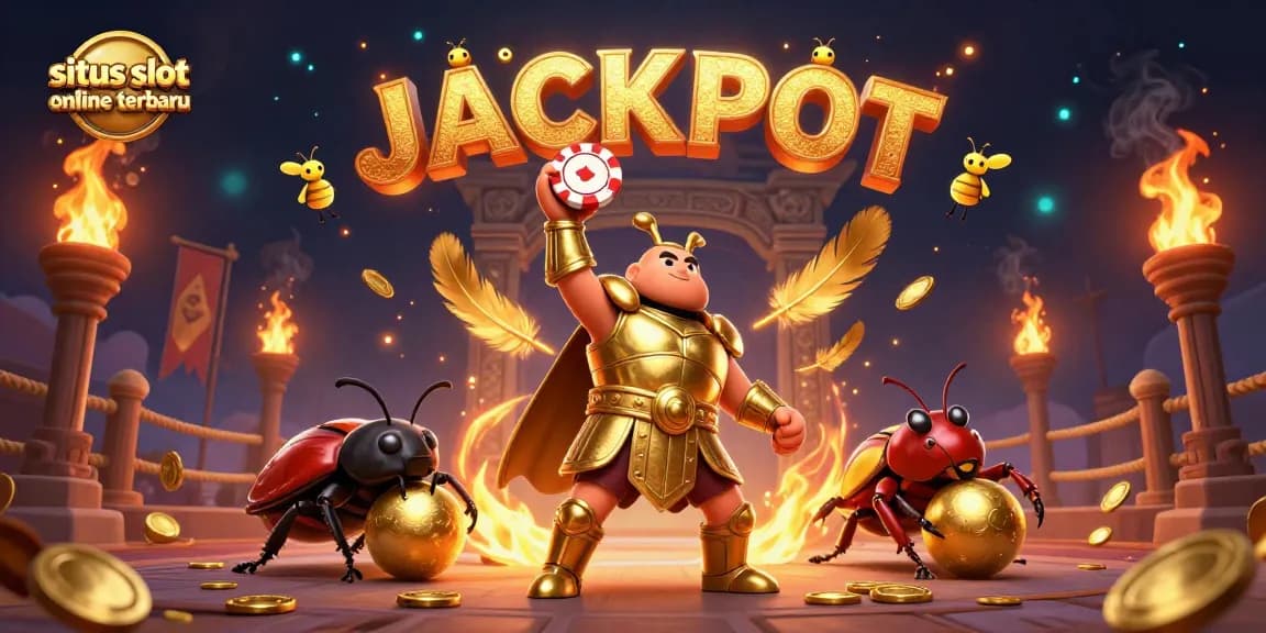 Menangkan jackpot di situs slot online terbaru dengan karakter serangga beraksi penuh semangat.