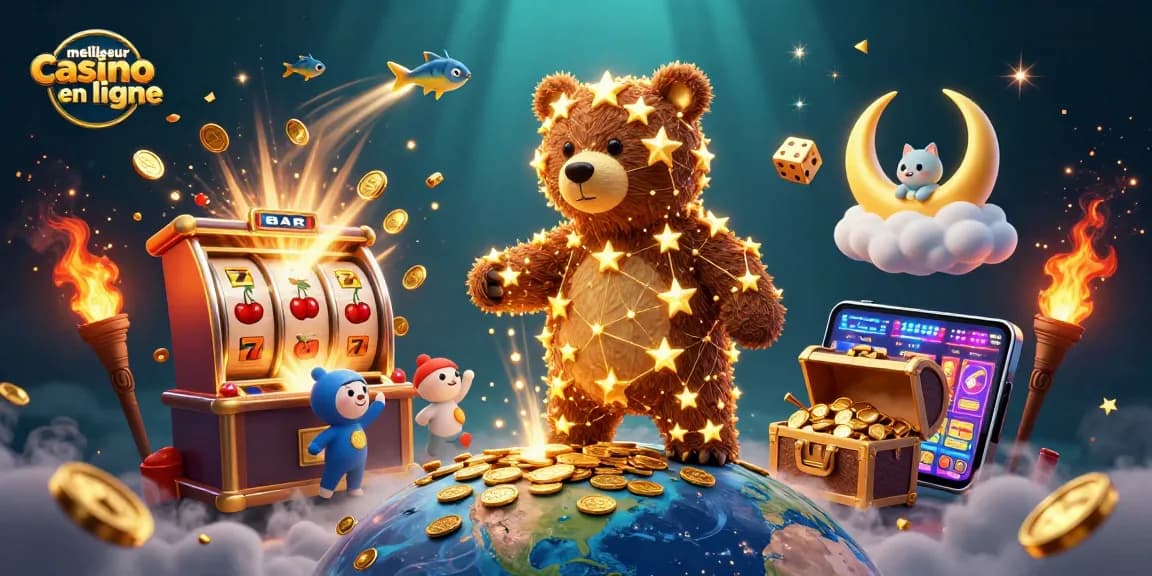 Illuminez votre expérience de jeu avec le meilleur casino en ligne, une scène vivante de jeux de casino.