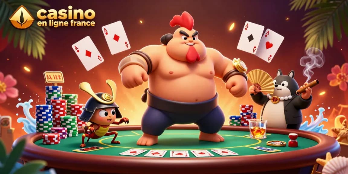 Le sport intensif se déroule autour d'une table de poker animée, mettant en valeur le casino en ligne France.