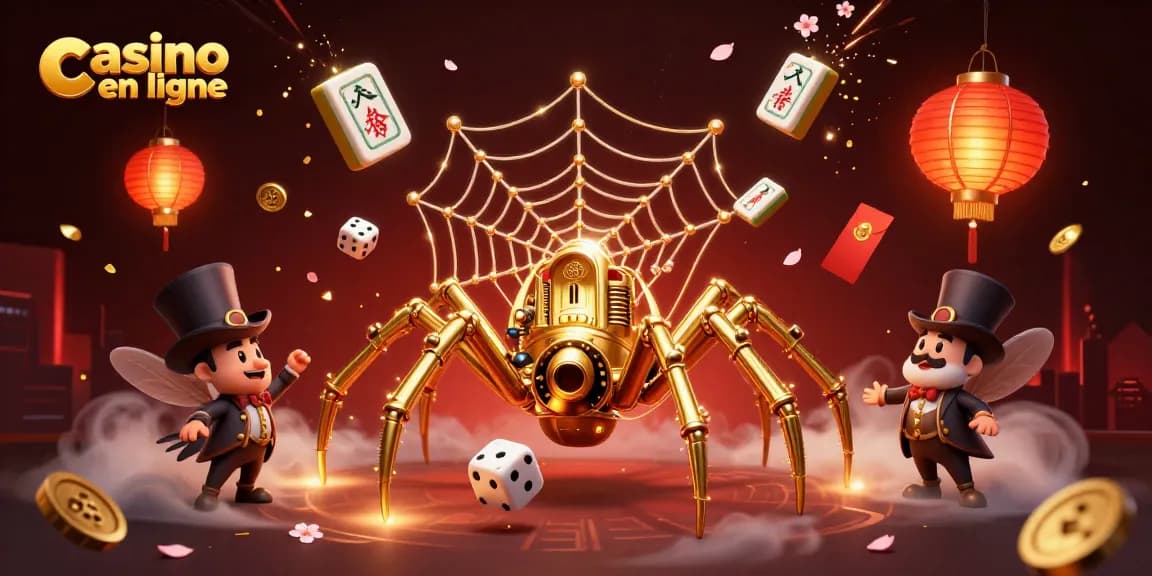 Profitez de l'expérience immersive casino en ligne avec cette illustration riche et dynamique de jeux.