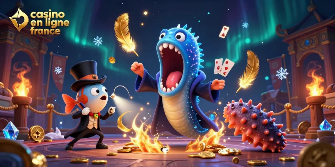 Jouez avec le casino en ligne France et découvrez un spectacle captivant avec des personnages de la mer.
