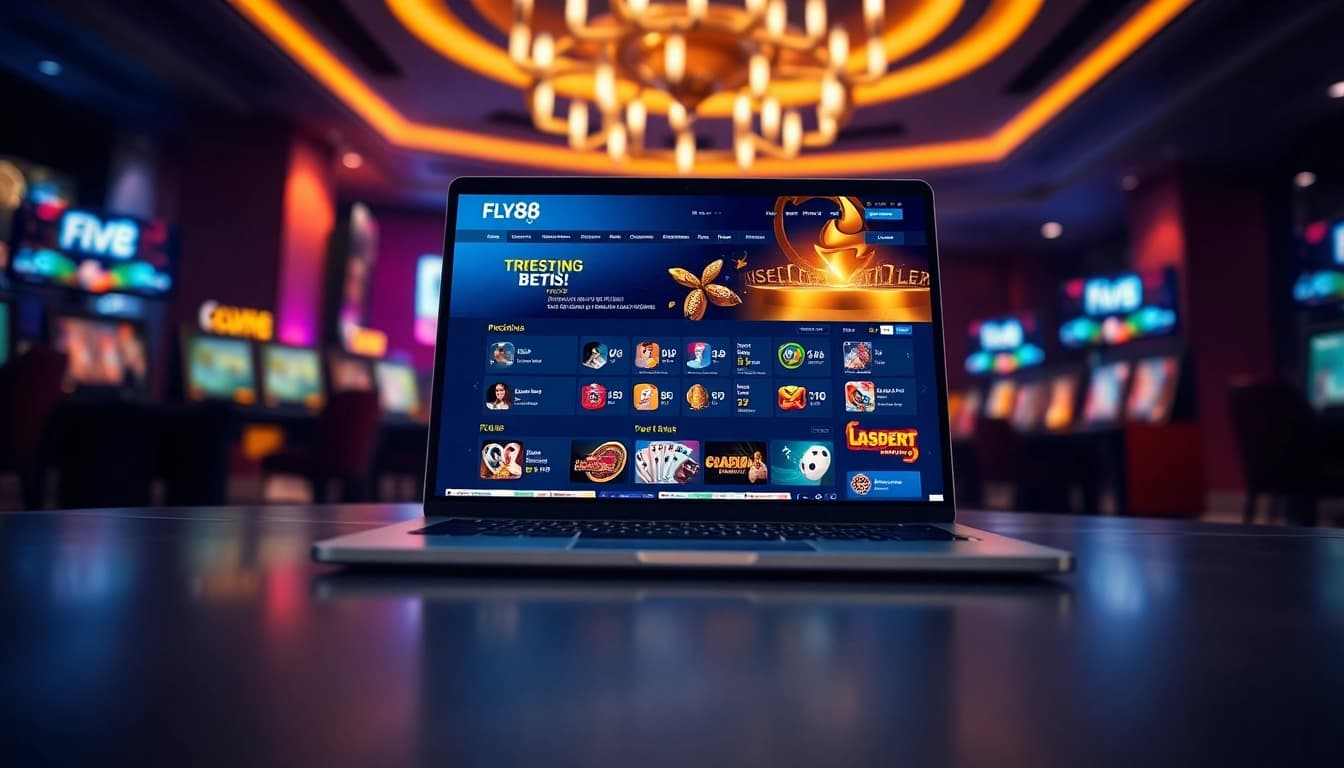 Experience the innovative online betting world of Fly88 with engaging interface and vibrant design.