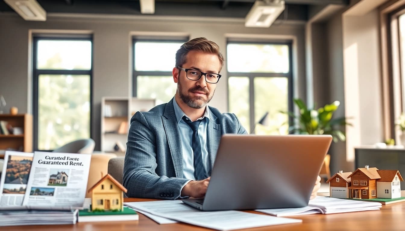 Understanding guaranteed rent in Amersham with a professional landlord in an office.