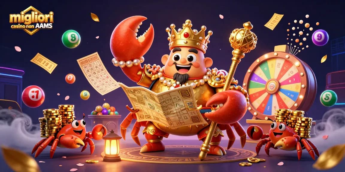 Gioca nei migliori casino non AAMS con l'emperatore granchio e tesori scintillanti.