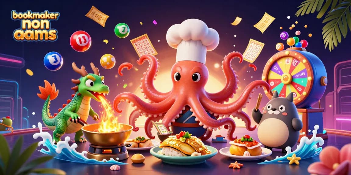 Gioca e vinci con i migliori bookmaker non AAMS in un'illustrazione animata ricca di azione.