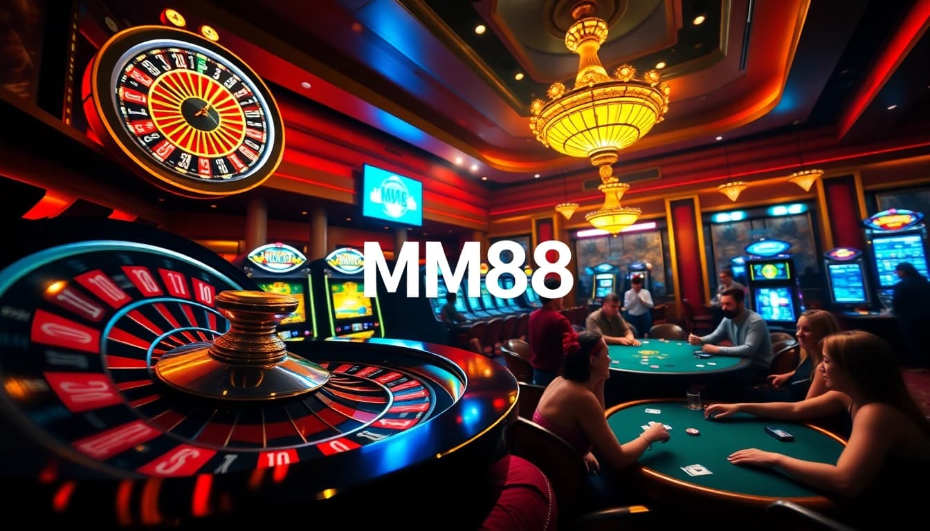 Experience the thrill of gambling at MM88's vibrant casino, featuring exciting slot machines and roulette.