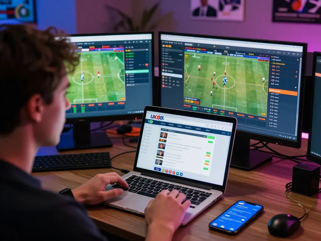 Engaging online sports betting action on uk88 com with live game displays and betting options