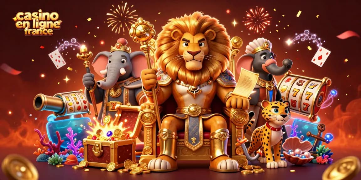 Jouez à casino en ligne France avec le roi lion et des machines à sous emblématiques.