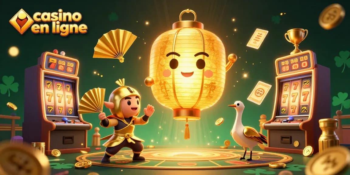 Profitez du casino en ligne avec cette illustration captivante des spiritueux lumineux et des machines à sous flamboyantes.