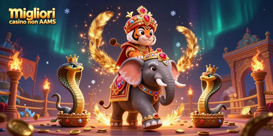 Migliori casino non AAMS: Gioca con il maharaja e la sua elefantessa nei giochi d'azzardo.