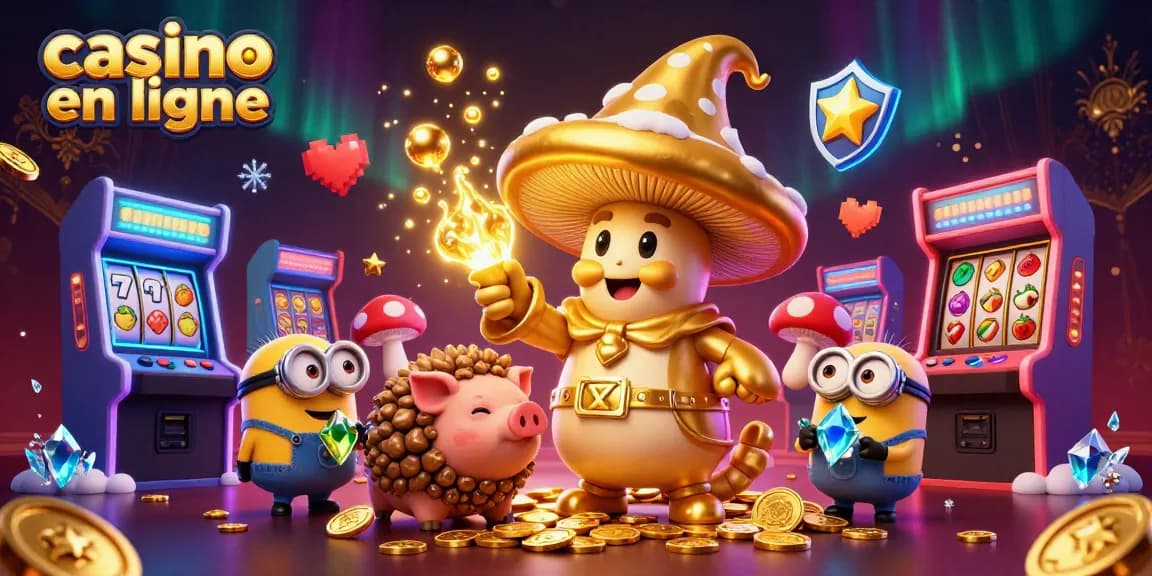 Dans ce casino en ligne, le sorcier champignon et ses amis découvrent des trésors dorés.