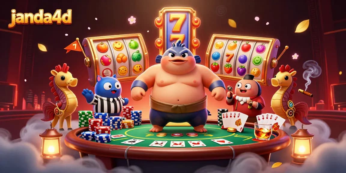 Merayakan permainan di janda4d dengan slot berputar dan simbol keberuntungan untuk pengalaman bermain yang menggembirakan.