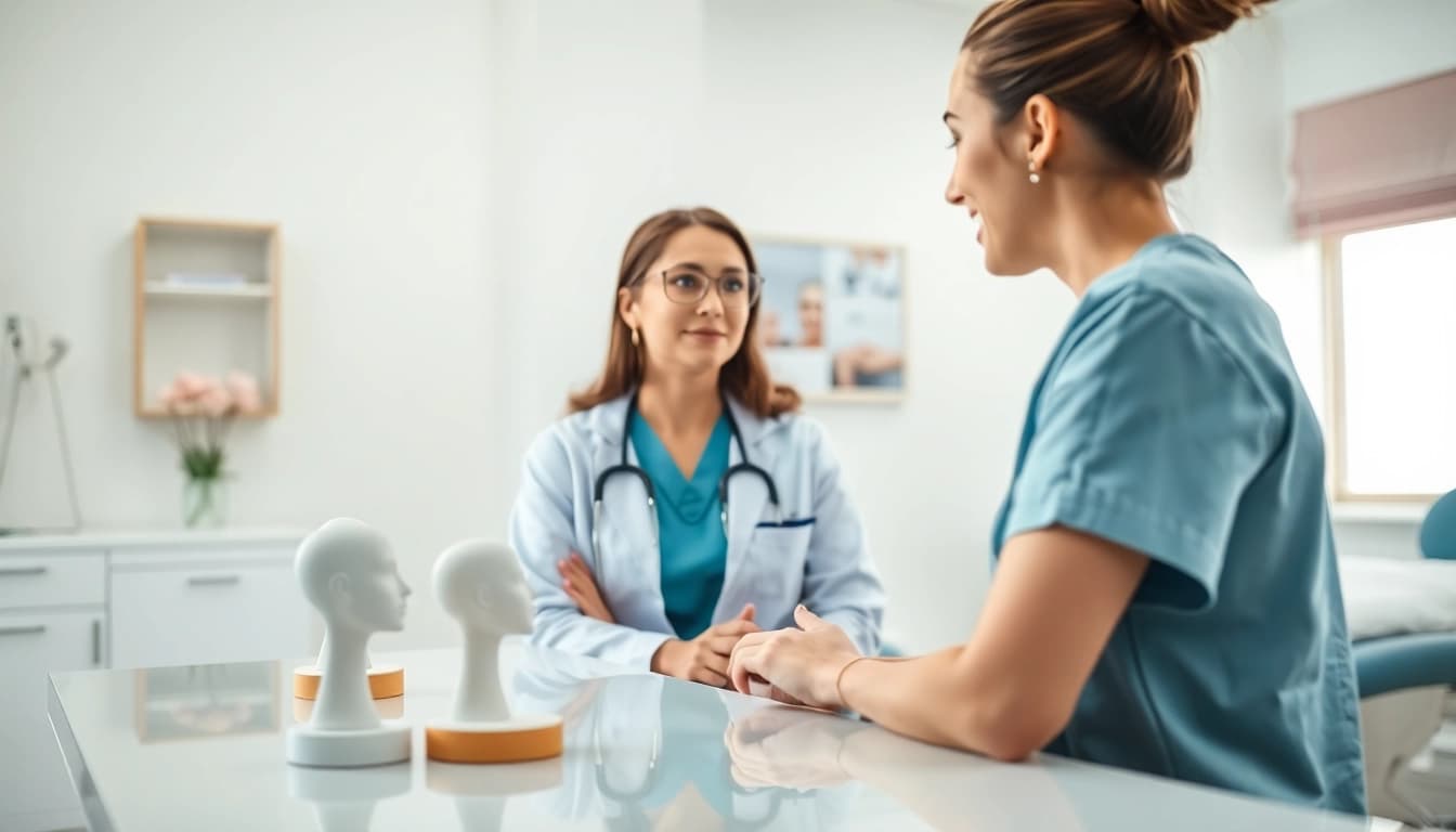 Kirkegaard Aesthetics: Professional consultation in a modern aesthetic surgery clinic.