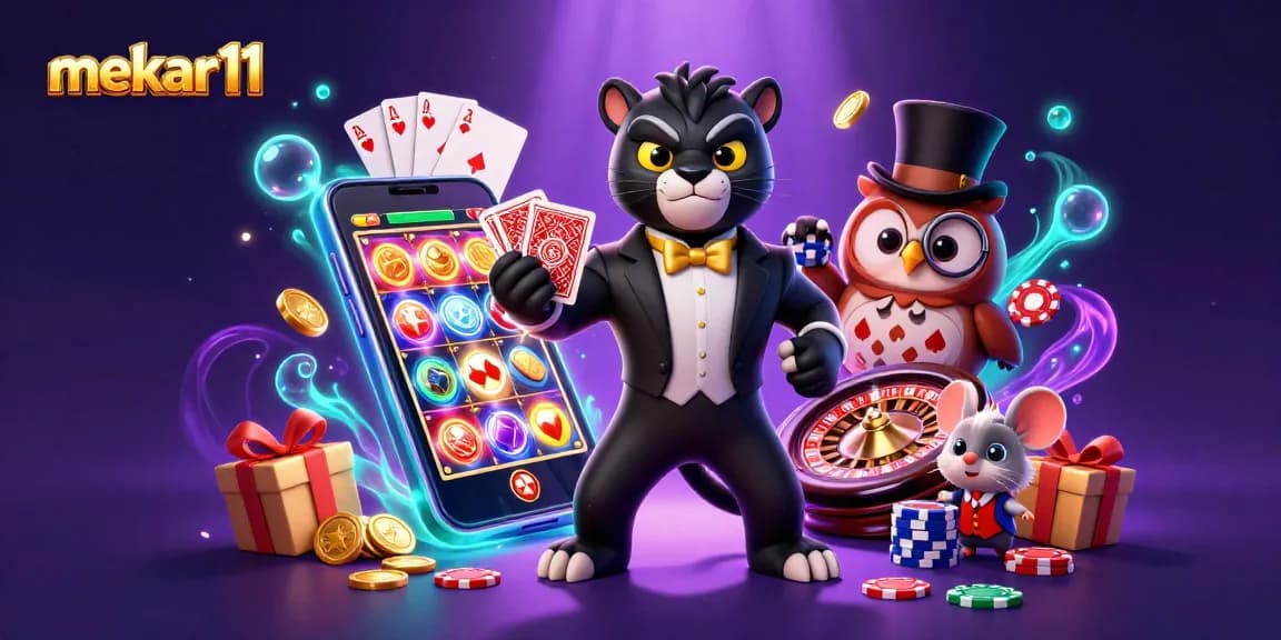 Win big with mekar11 as the stylish panther deals cards surrounded by casino magic!