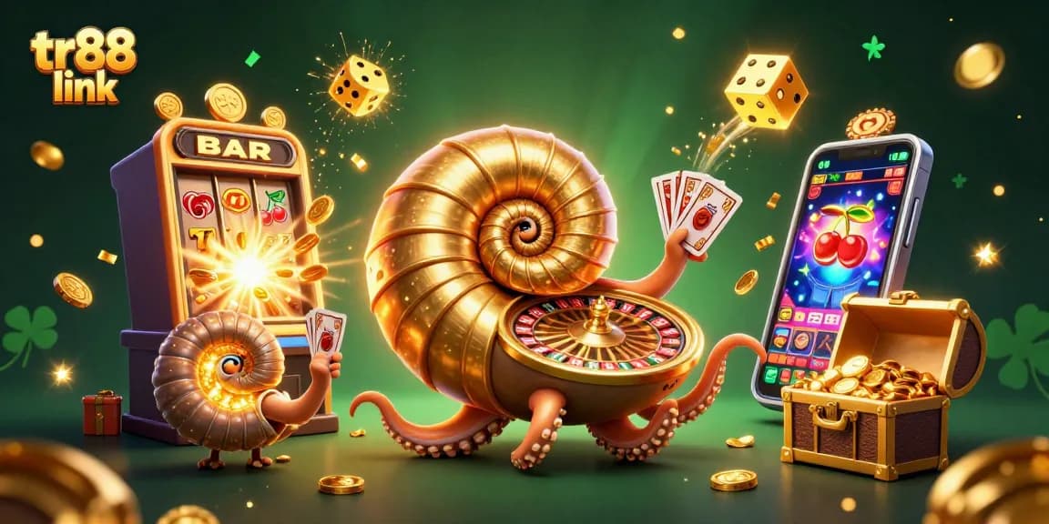 Experience thrilling gameplay with tr88 link's vibrant casino illustration featuring jackpot thrills and game excitement.