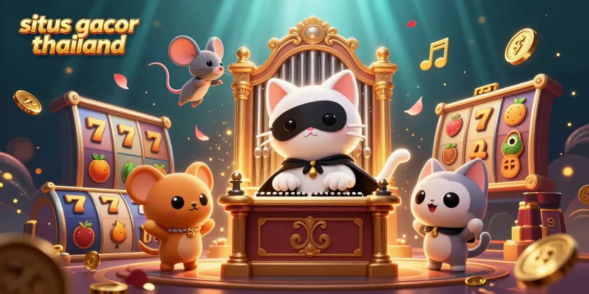 Engage with situs gacor thailand through vibrant slot reels and whimsical characters celebrating wins