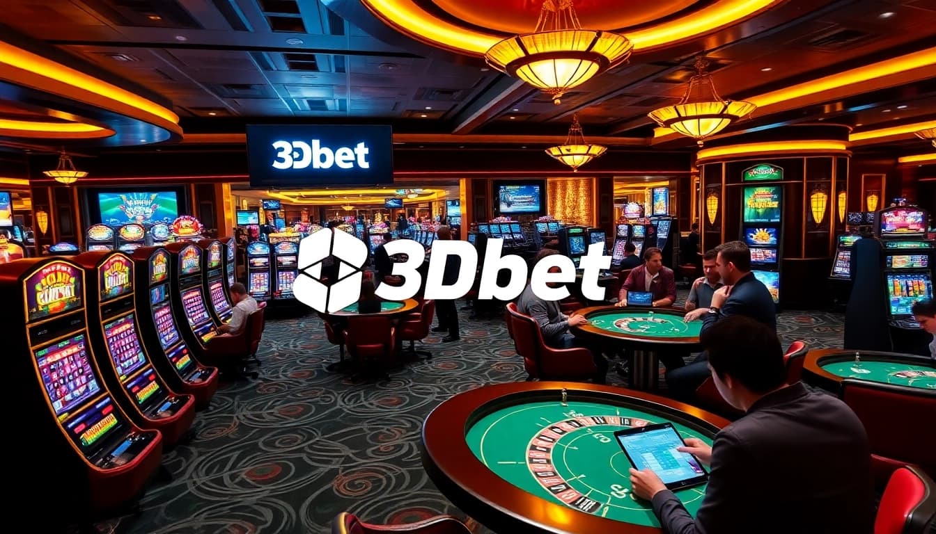 3Dbet offers an exciting casino experience with dynamic slot machines and immersive environments for gamblers.