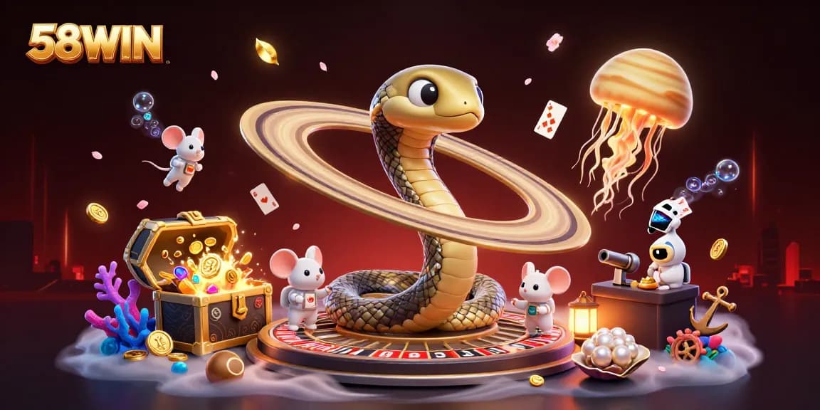 58WIN players enjoy thrilling betting action with endless slots and games under cosmic lights