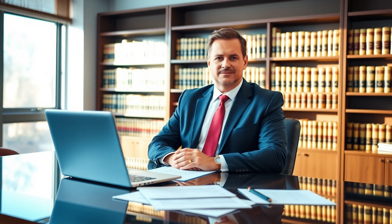 Orlando Personal Injury Lawyer consulting with clients in a professional office.