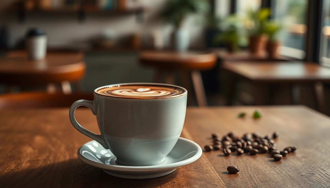 Enjoying the best specialty coffee in North Riyadh with exquisite latte art and a cozy atmosphere.