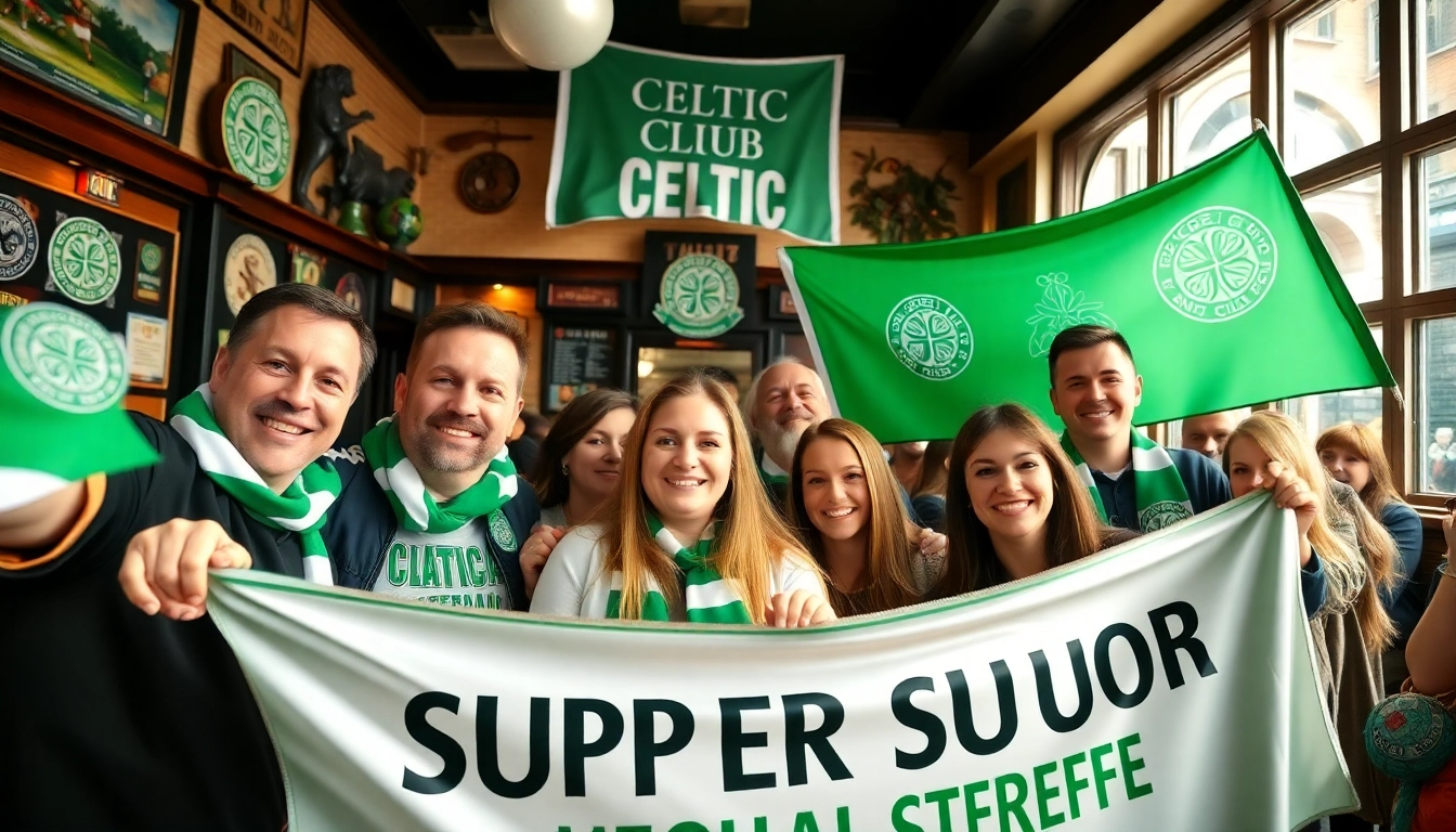 Fans celebrating at csc hamburg with vibrant colors and lively atmosphere in a pub.