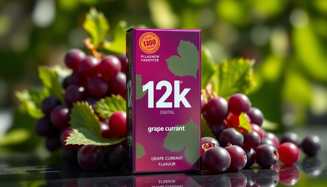 Erleben Sie die 12k digitale Box | Traube Johannisbeere in lebendigem Design und frischen Farben.