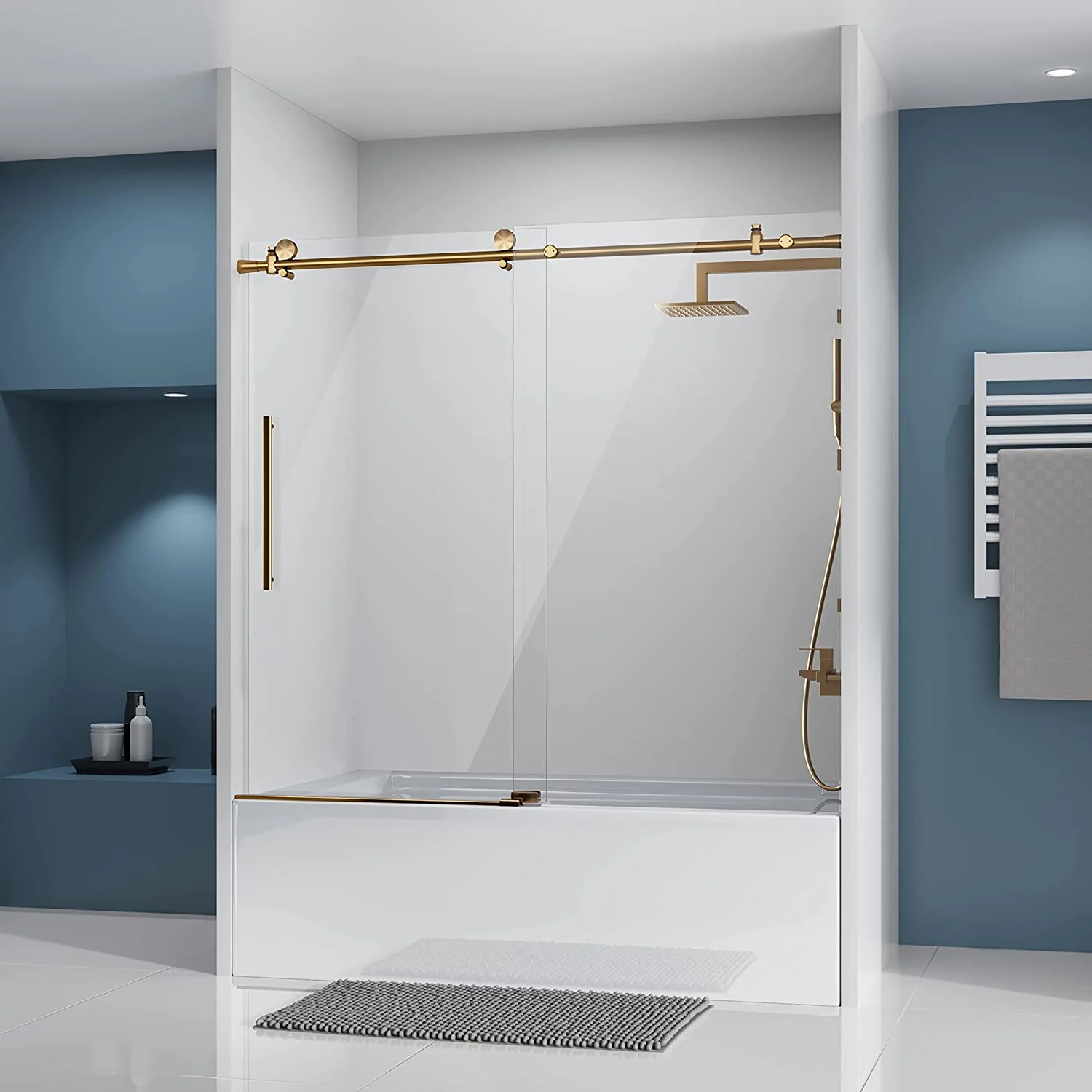 Space-Saving Sliding Shower Doors for Tubs You’ll Love