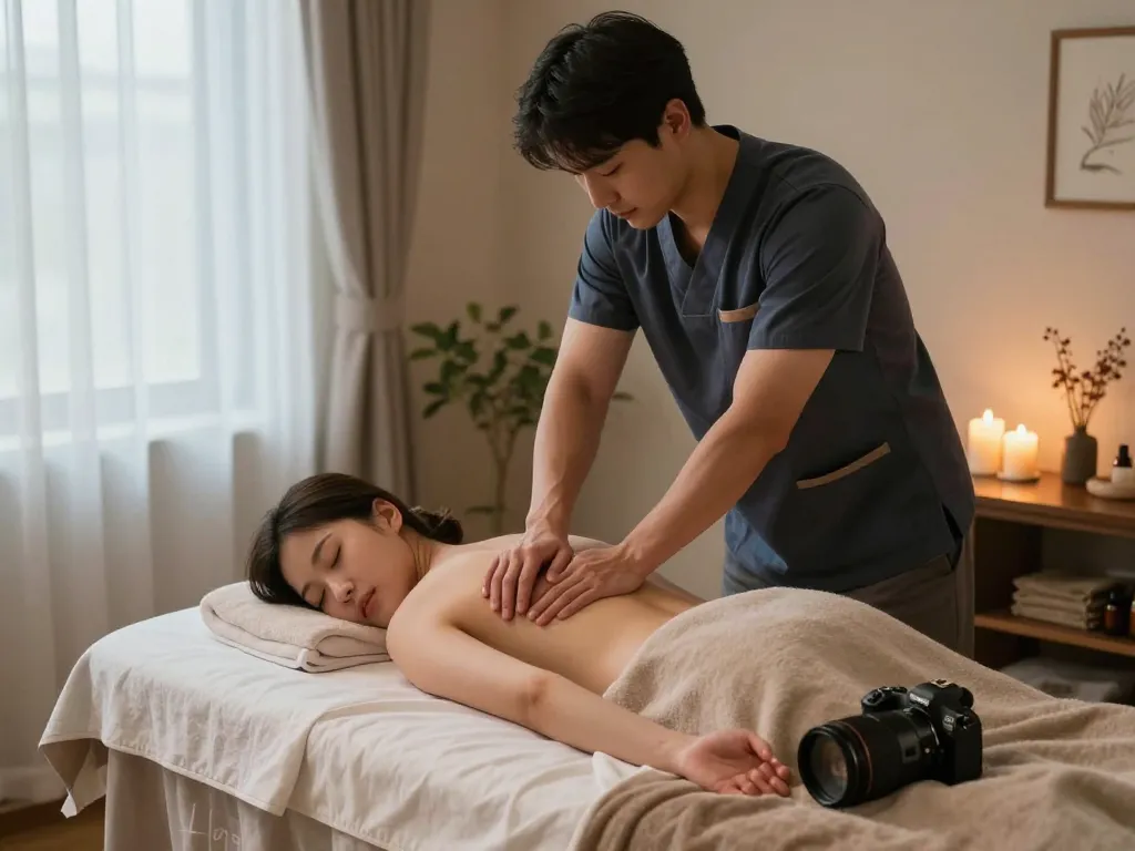 Experience serene 포항스웨디시 massage in a tranquil spa environment, highlighting the relaxation process.